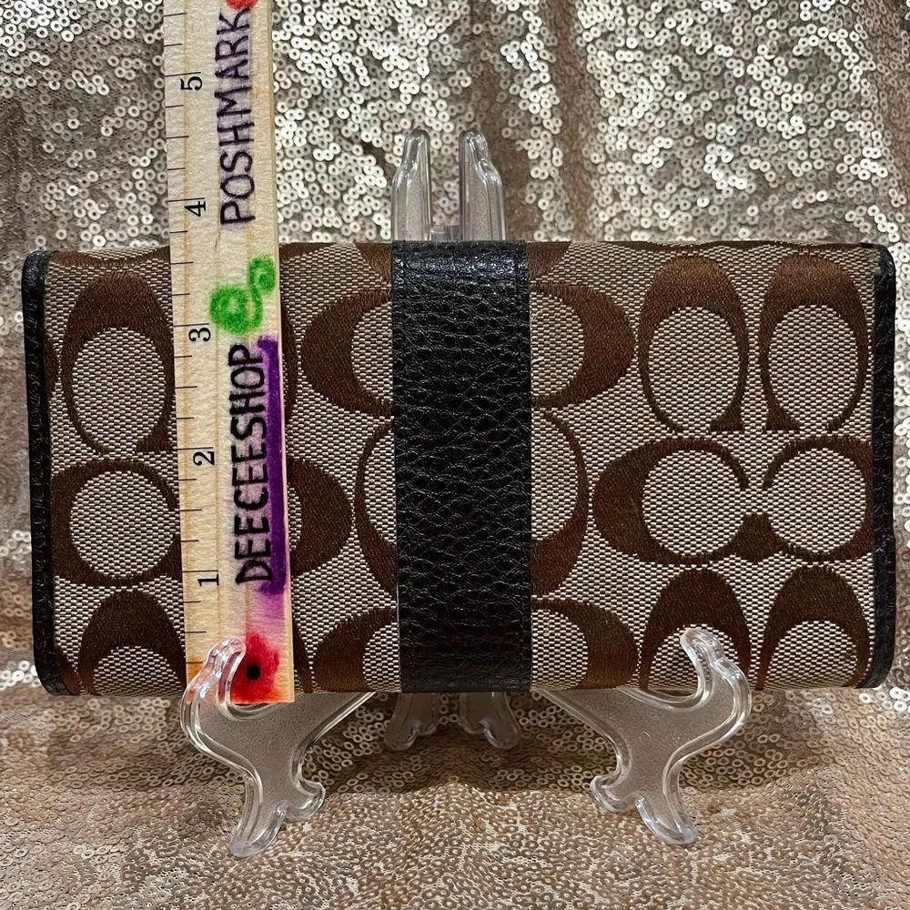 Coach Preloved Trifold Monogram Wallet - Picture 2 of 14